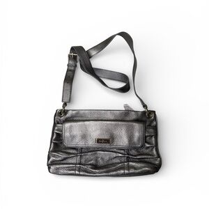 Cole Haan Metallic Gray Crossbody Bag